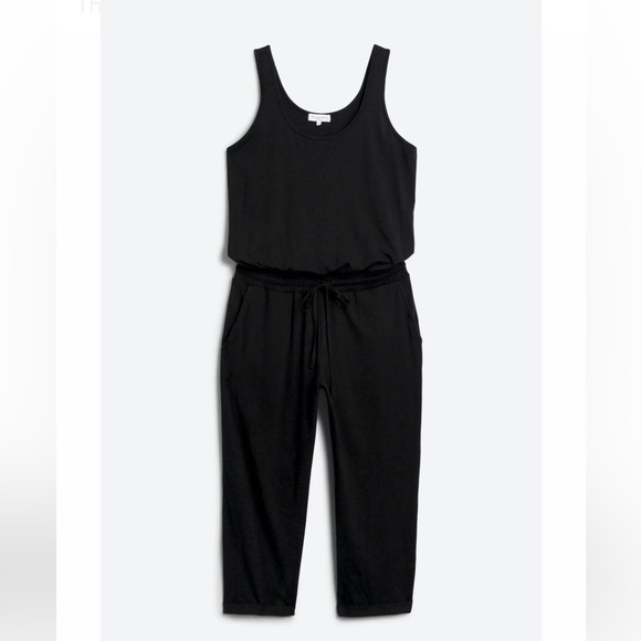 Michael Stars Theo Tank Jumpsuit with Drawstring Black Size 2X - Picture 4 of 14
